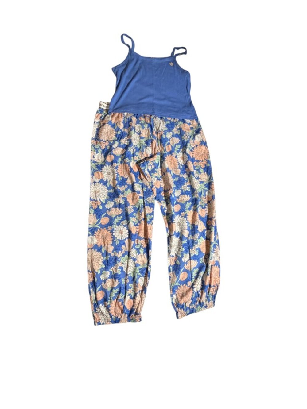 Victoria's Secret Floral/Blue Pajama Set, XXL